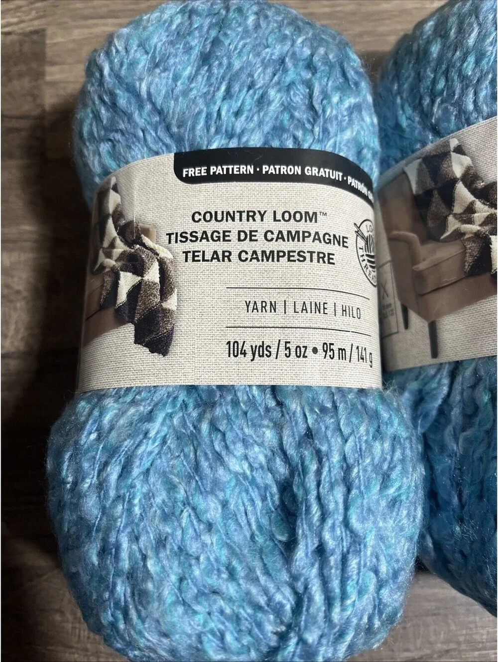 Loops & Threads Country Loom Yarn – Ocean Tide - Discontinued Lot Of 3